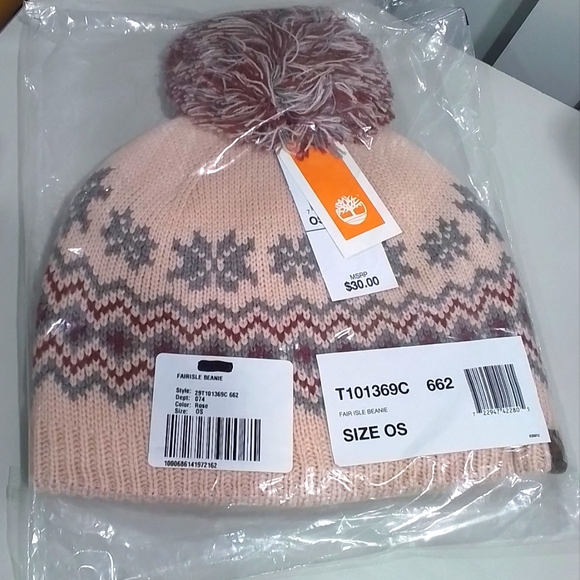 NEW Timberland Fair Isle Beanie - Picture 6 of 10